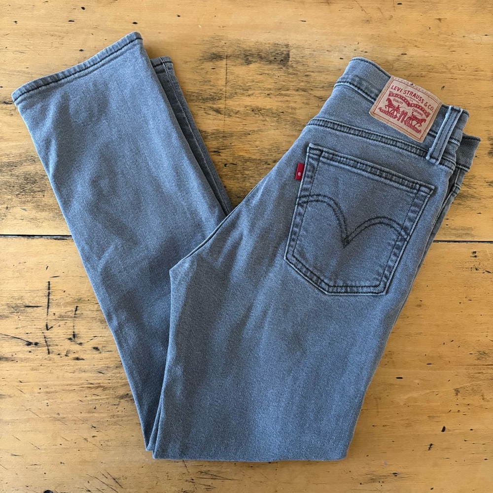 Levi's Women’s Wedgie straight jeans US 27 faded black EUC